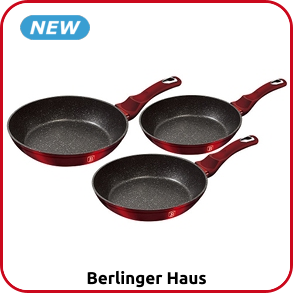 Berlinger Haus 3er-Set Pfannen, «Burgundy Edition»
