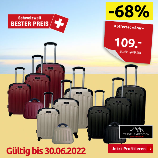 Kofferset «Star», 4-teilig, schwarz