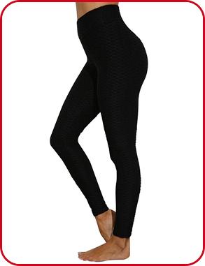 Leggings Anti-Cellulite, Push-up, Shaping, schwarz