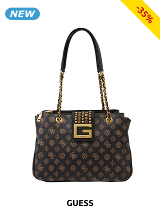 GUESS Handtasche «Bling», braun