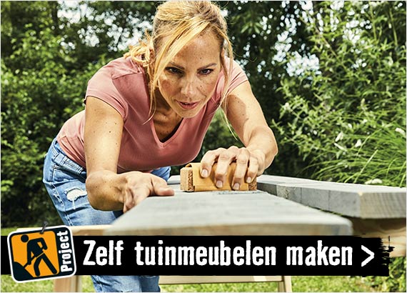 Zelf tuinmeubelen van steigerhout maken . HORNBACH