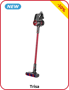 Trisa Staubsauger «Quick Clean T», rot/grau