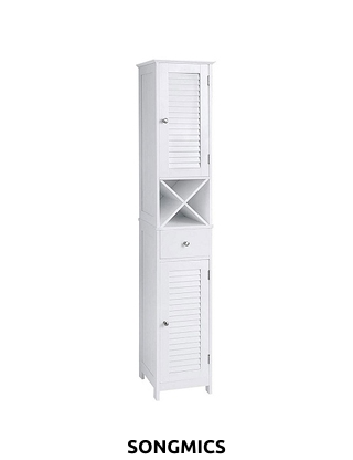 SONGMICS Hochschrank «Manon», weiss