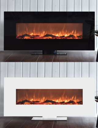 LED-Kamin «XXL», schwarz