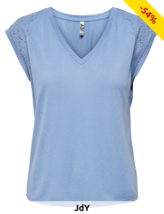 JACQUELINE de YONG Bluse «Alva», blau