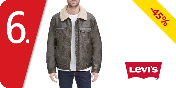 Levis Herren-Parka mit Sherpafutter, braun