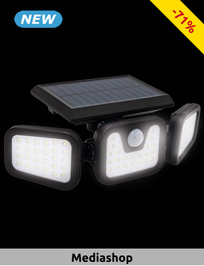 MEDIASHOP Solarlampen «Triosolar», 2er-Set, 74 LEDs