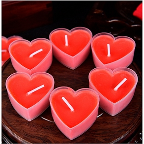 Kerzen «Herz», 9 Stück