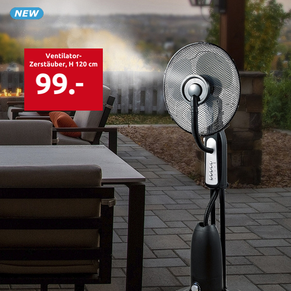 Ventilator-Zerstäuber, H 120 cm
