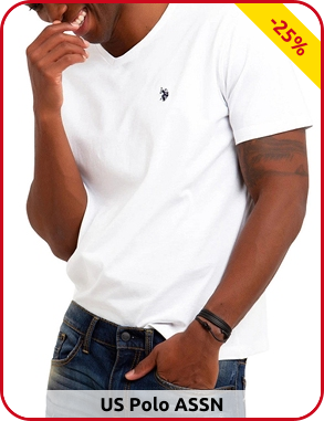 US Polo ASSN T-Shirt für IHN, weiss