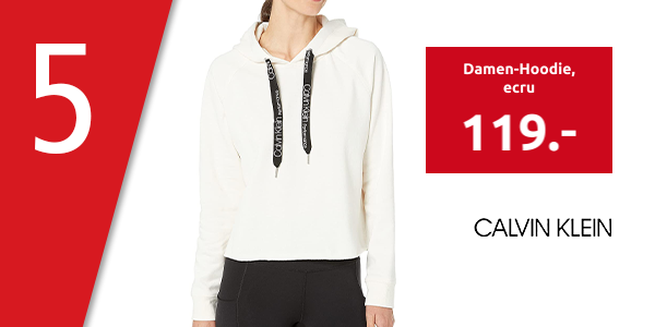 Calvin Klein Damen-Hoodie, ecru