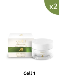 Cell-1 Regenerierende Gel-Creme mit Schneckenextrakt, 2 x 50 ml