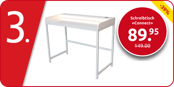 Schreibtisch «Connect», mit Qi-Ladestation