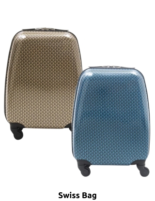 Swiss Bag Koffer «Trolley Geometric Easyjet», blau