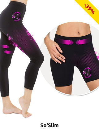 So'Slim Leggings & Shorts, formend, schwarz