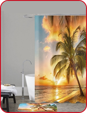 Duschvorhang «Holidays», 180 x 180 cm