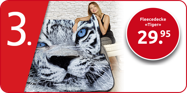 Fleecedecke «Tiger», 152 x 203 cm