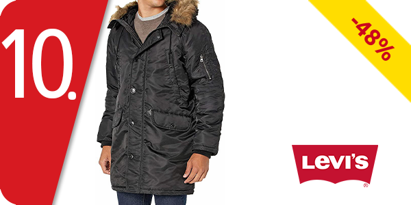 Levis Herren-Parka «Flight», schwarz