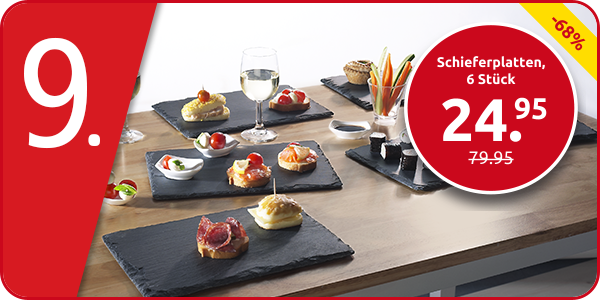 Schieferplatten, 6 Stück