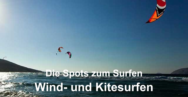 Wind- und Kitesurfen auf Rhodos