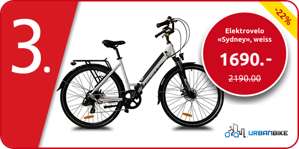 UrbanBike Elektrovelo «Sydney», weiss