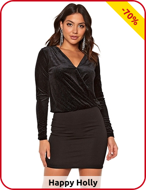 Kleid von Happy Holly mit Samtoberteil