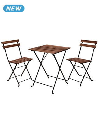 Klapptisch + 2 Stühle, «Woody»