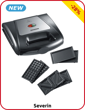 Severin Sandwichtoaster, 3-in-1