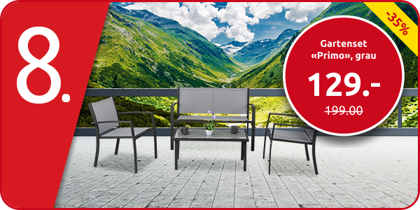 Gartenset «Primo», grau