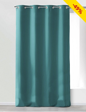 Vorhang «Absolu», H 260, B 140 cm, türkis