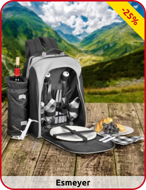Esmeyer Picknickrucksack «Freetime», 23-teilig für 4 Personen