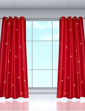 Vorhang «Silk», 140 x 240 cm, 1 Stück, rot