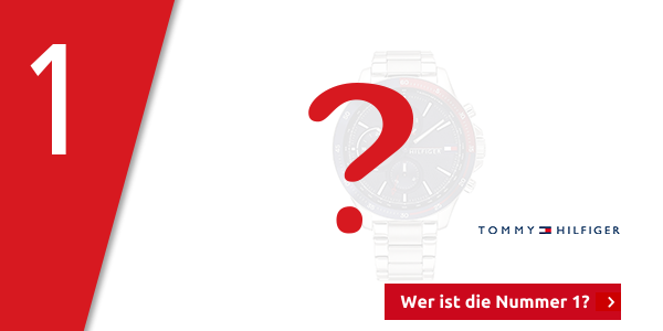 Tommy Hilfiger Herrenuhr «Bank» mit blauem Zifferblatt