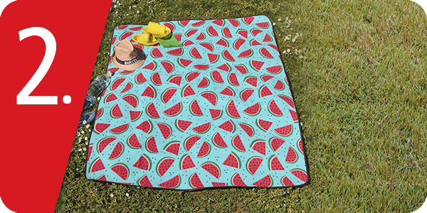 Picknick-Decke, Wassermelonen, 130 x 170 cm