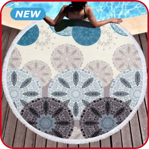 Strandtuch rund «Ayda», Ø 150 cm