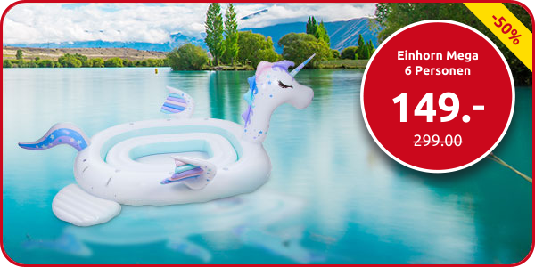 Einhorn Mega 6 Personen