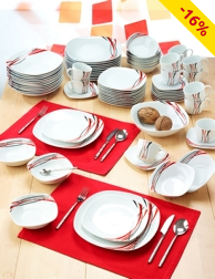Tafelservice «Nina» für 12 Personen, 73-teilig