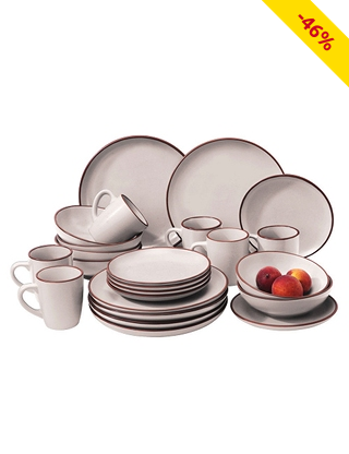 Service «Beige» 24-teilig, für 6 Personen