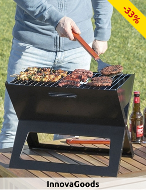 InnovaGoods tragbarer Grill, 45 x 45 cm, 3,1 kg