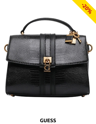 GUESS Handtasche «Ginvera», schwarz