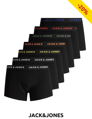 JACK&JONES Boxers, 7er-Pack, schwarz