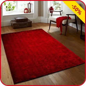 Teppich «Chicago», dunkelrot, 80 x 150 cm