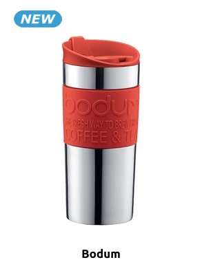 Bodum Travel Mug, doppelwandig, 350 ml, rot