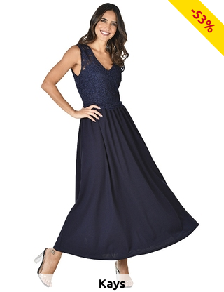 Langes Kleid, marine