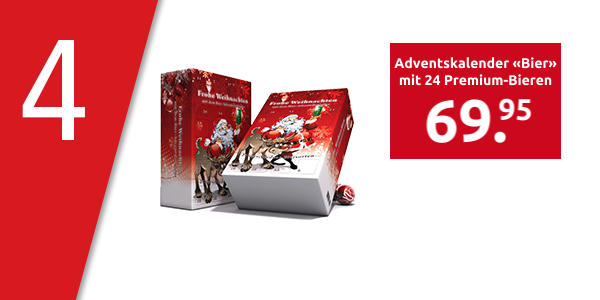 Adventskalender «Bier» mit 24 Premium-Bieren