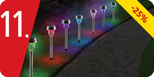 Solarlampen «Multicolor», 10 Stück