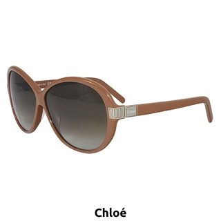 Chloé Damensonnenbrille, braun/gelb