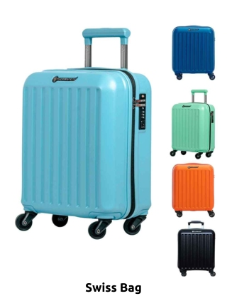 Swiss Bag Koffer «Trolley Cabine Easyjet», hellblau