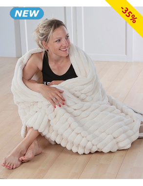 Fleecedecke «White», 150 x 200 cm