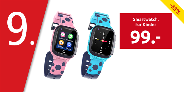 Smartwatch für Kinder, mit Ortungsfunktion, rosa